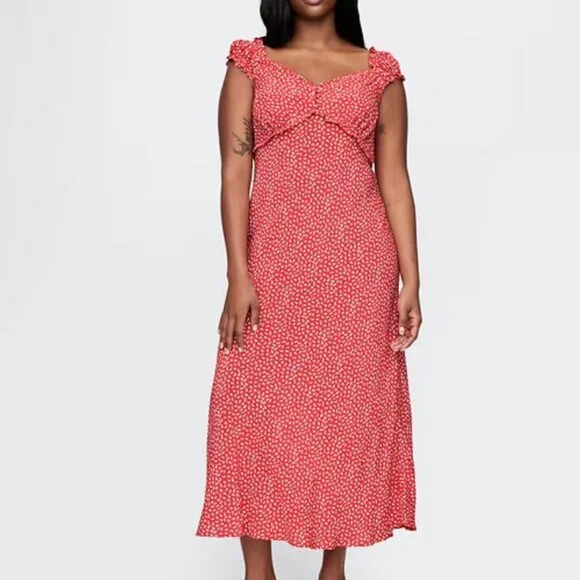 fitted lace wedding dress GAP Womens Smocked Midi Dress Moonless Night S at Amazon Women's Clothing  store